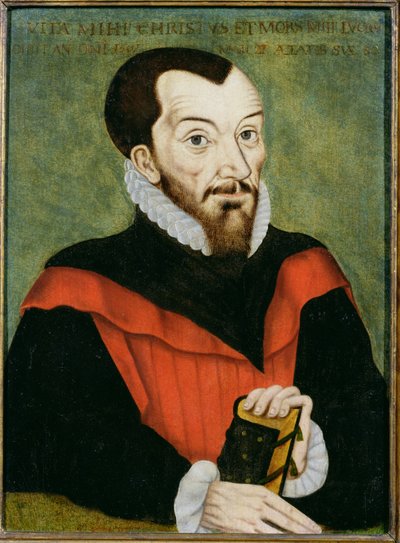 Portrait of John Rainolds, President of Corpus Christi College and Co-Editor of the Authorised Version of the Bible by English School